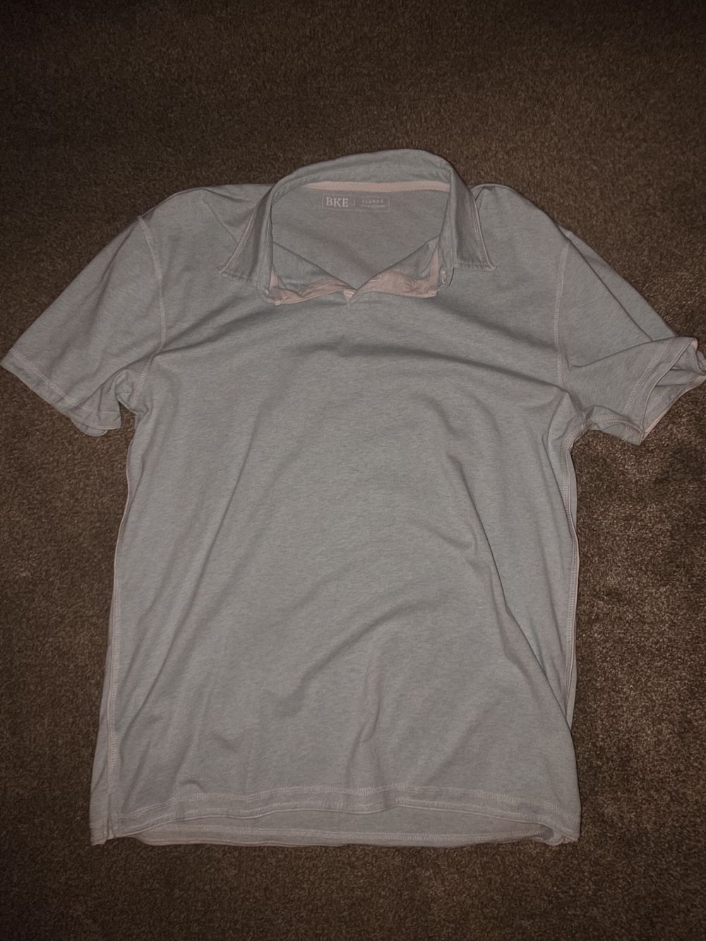 BKE Men’s Seafoam Blue Short-Sleeve Polo
